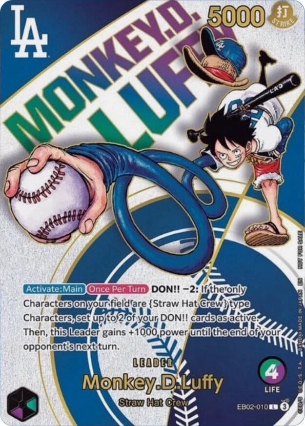 Monkey D. Luffy (Dodgers x ONE PIECE)