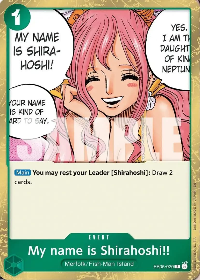 My name is Shirahoshi!!