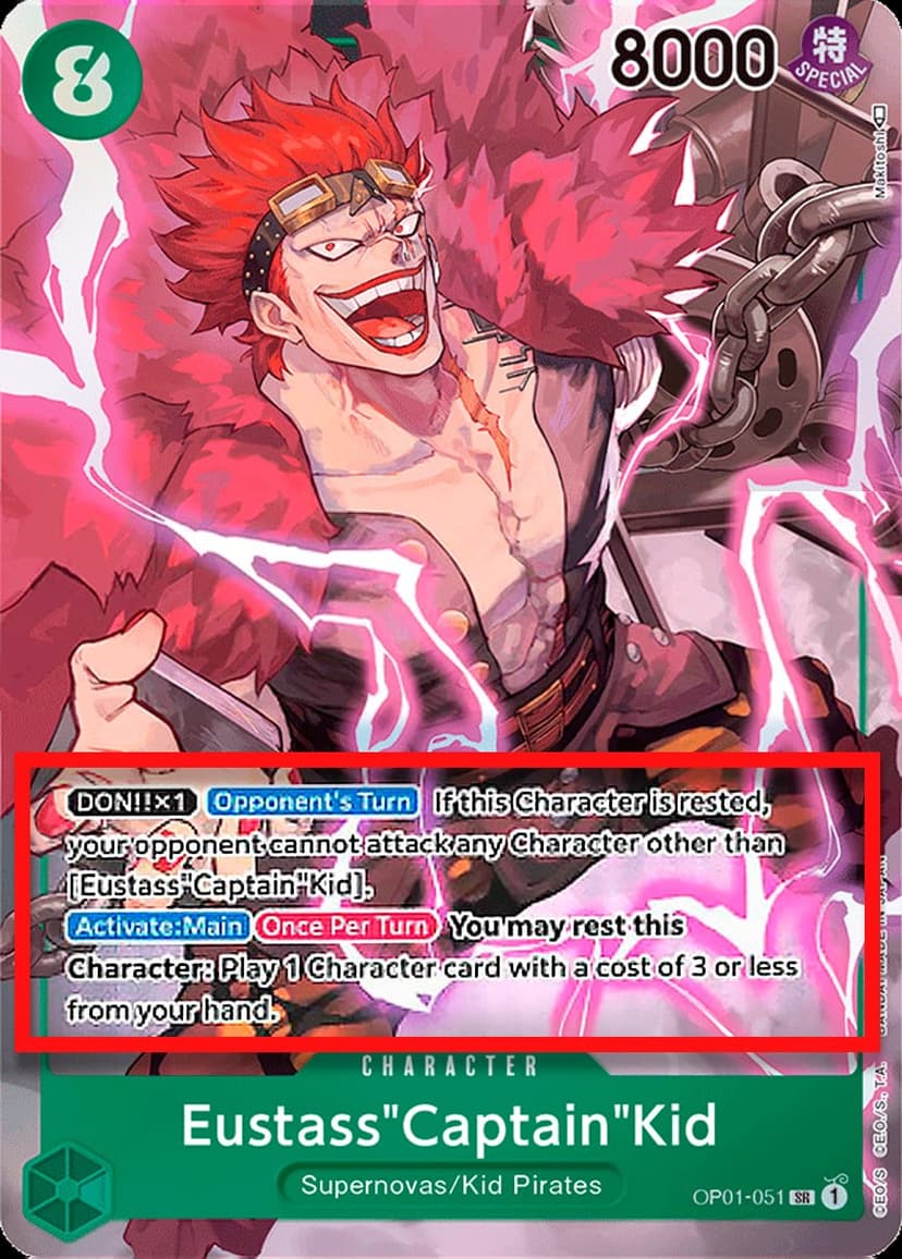Eustass "Captain" Kid (Alternate Art | Pre-Errata Card | Missing Text "Up to")