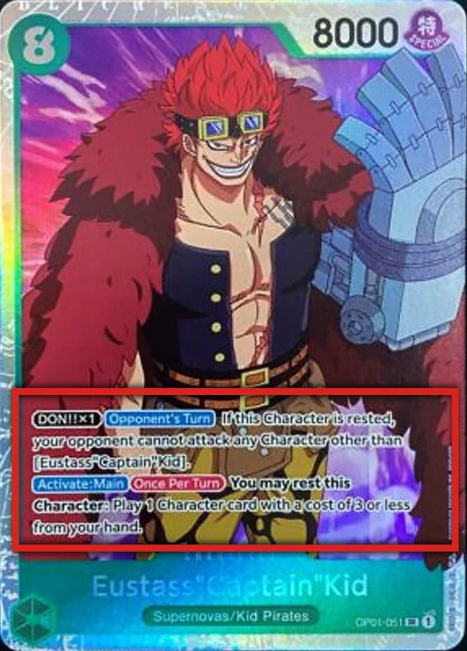 Eustass "Captain" Kid (Pre-Errata Card | Missing Text "Up to")