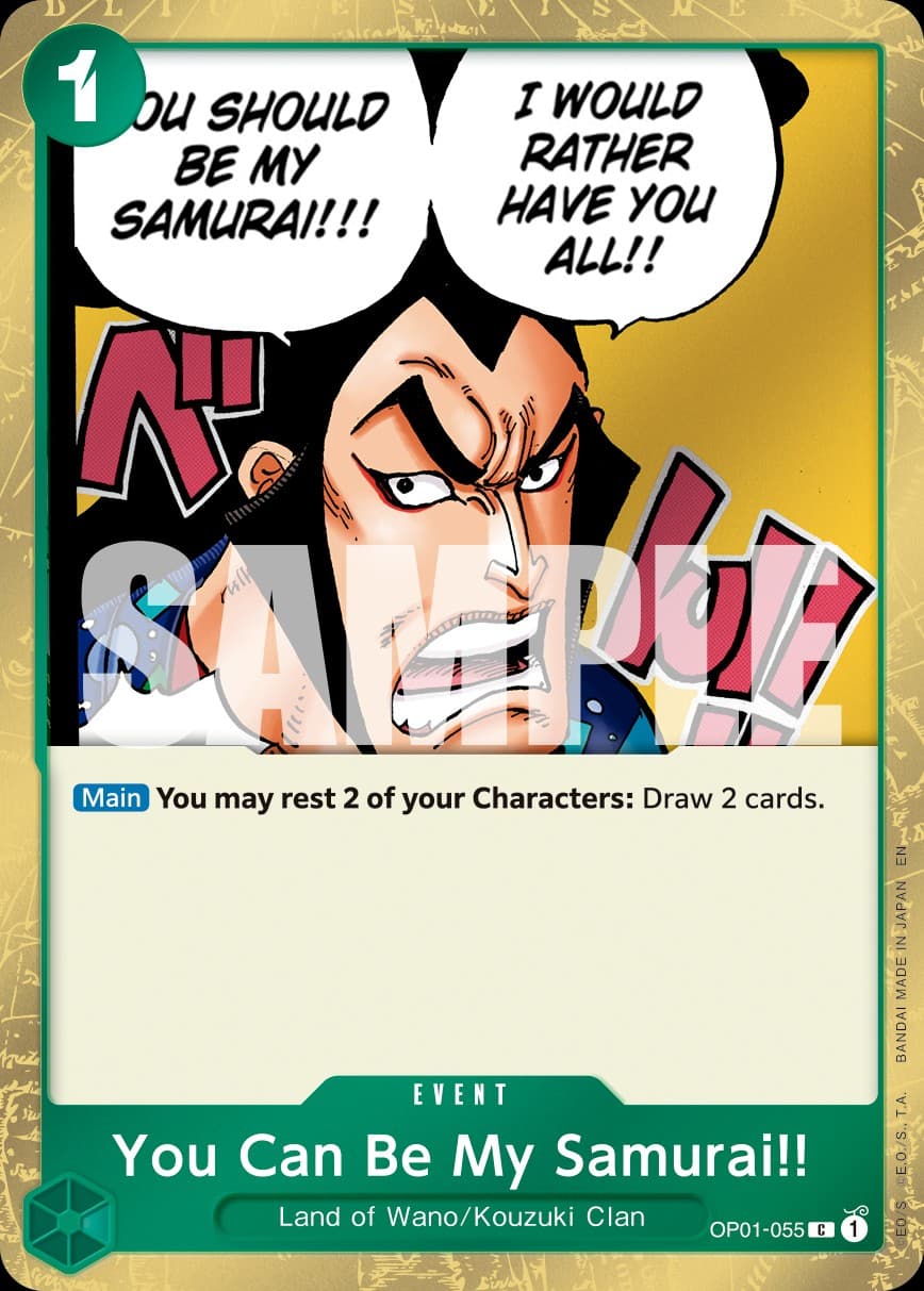 You Can Be My Samurai!!