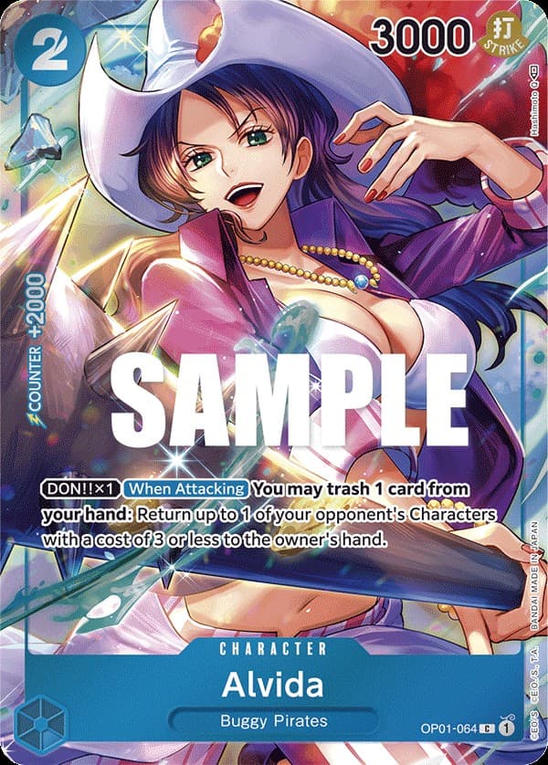 Alvida (Alternate Art | Pre-Errata Card | Missing text "Up to")