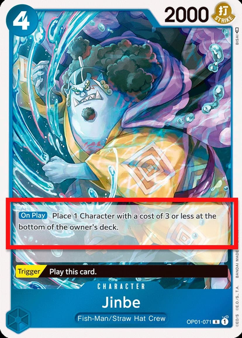 Jinbe (Pre-Errata Card | Missing Text "Up to")