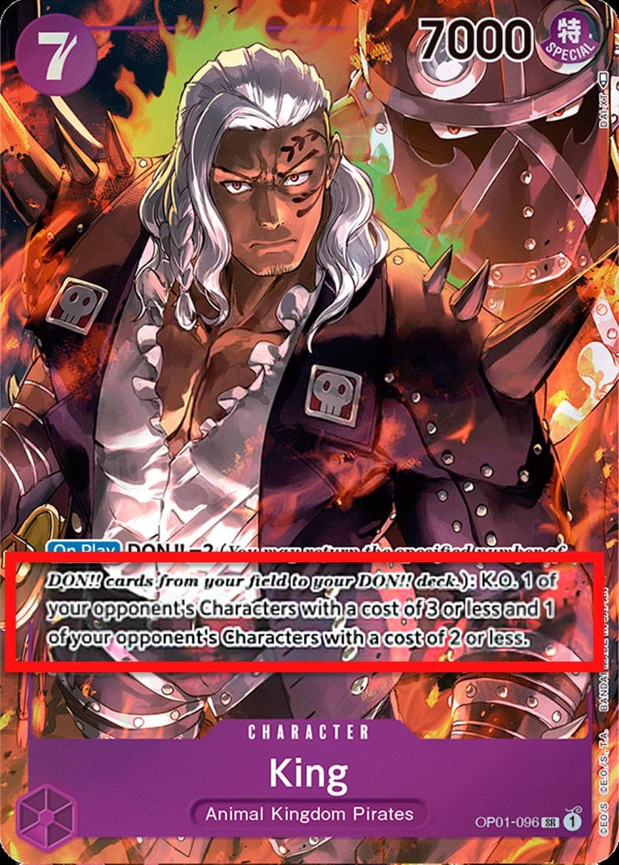 King (Alternate Art | Pre-Errata Card | Missing Text "Up to")