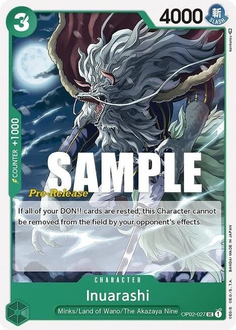 Inuarashi (Super Pre-Release Stamp)