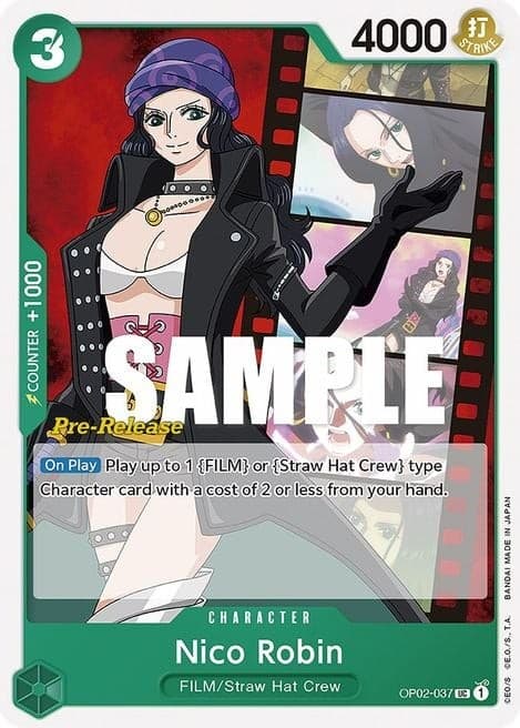 Nico Robin (Super Pre-Release Stamp)