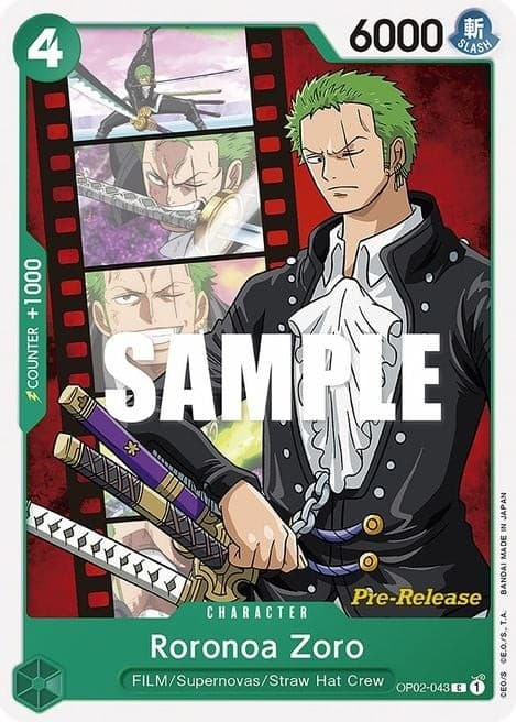Roronoa Zoro (Super Pre-Release Stamp)