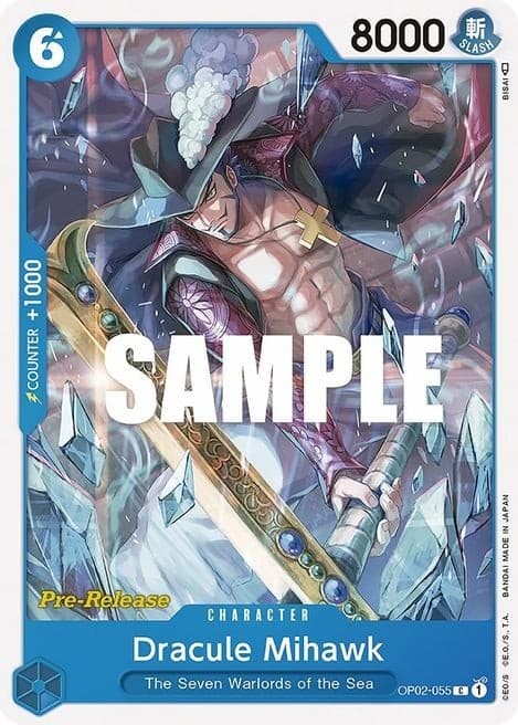 Dracule Mihawk (Super Pre-Release Stamp)