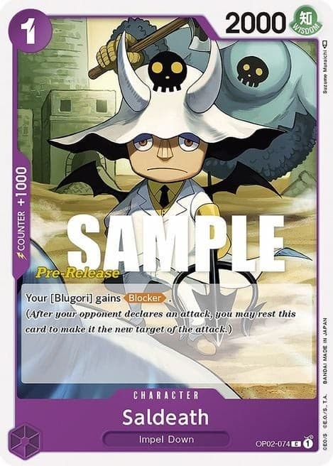 Saldeath (Super Pre-Release Stamp)