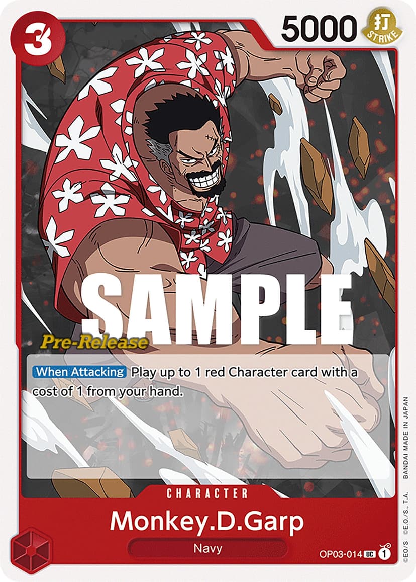 Monkey D. Garp (Pre-Release Stamp)