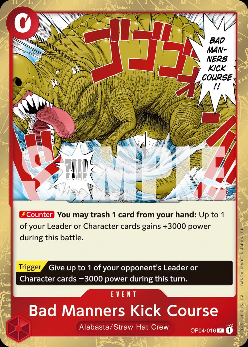 Bad Manners Kick Course