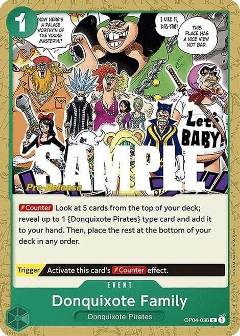 Donquixote Family (Pre-Release Stamp)