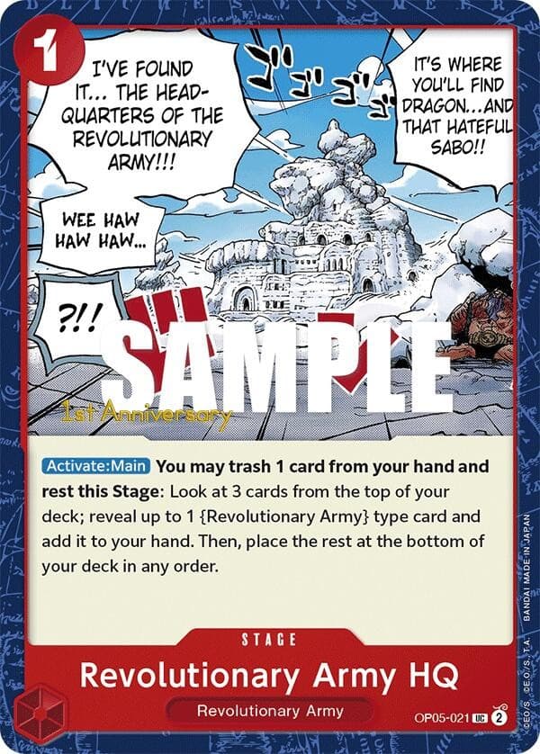 Revolutionary Army HQ (1st Anniversary Stamp)