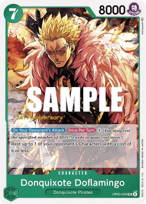 Donquixote Doflamingo (1st Anniversary Stamp)
