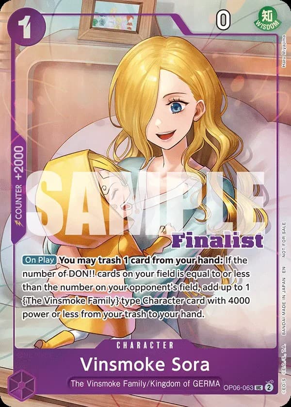 Vinsmoke Sora (CS 25-26 Finalist Card Set 2)