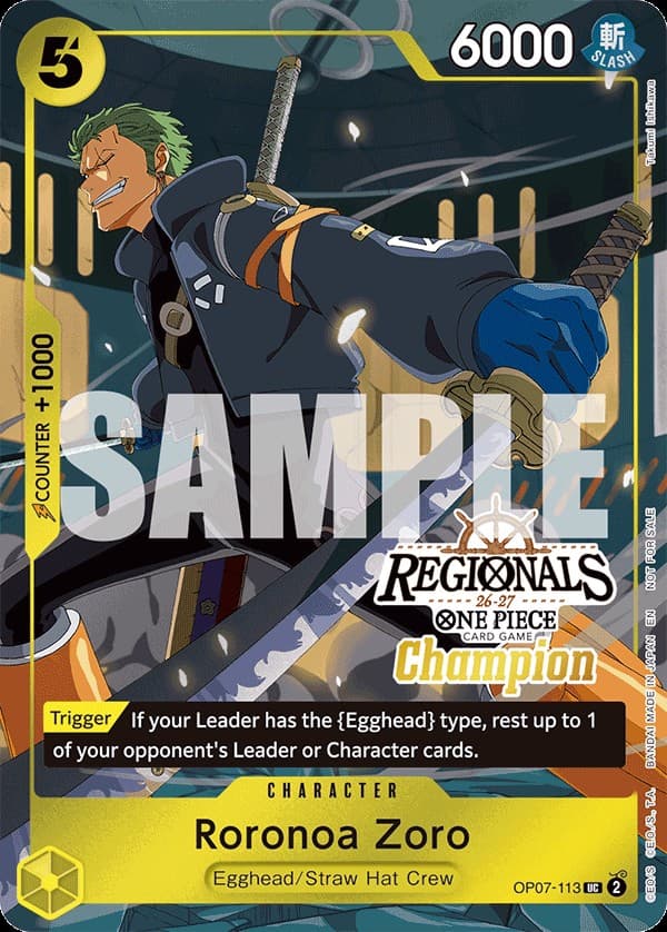 Roronoa Zoro (Regional Card Set 26-27 Vol. 1 | Champion)