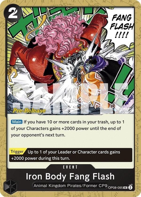 Iron Body Fang Flash (Pre-Release Stamp)