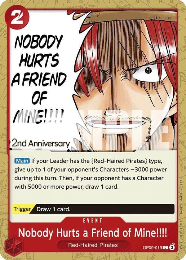 Nobody Hurts a Friend of Mine!!!! (2nd Anniversary Stamp)