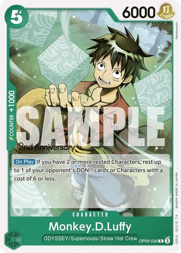 Monkey D. Luffy (2nd Anniversary Stamp)