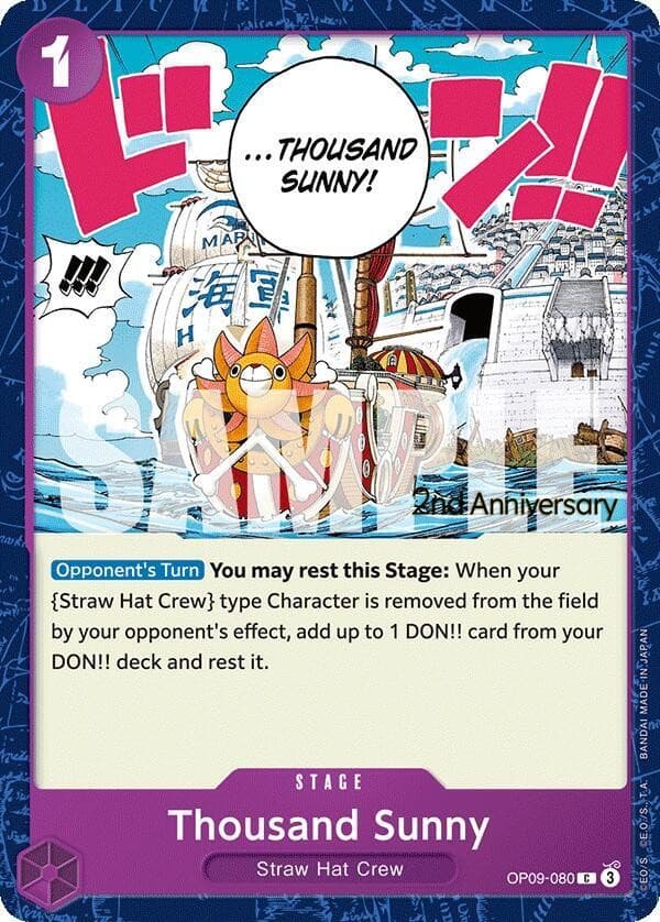 Thousand Sunny (2nd Anniversary Stamp)