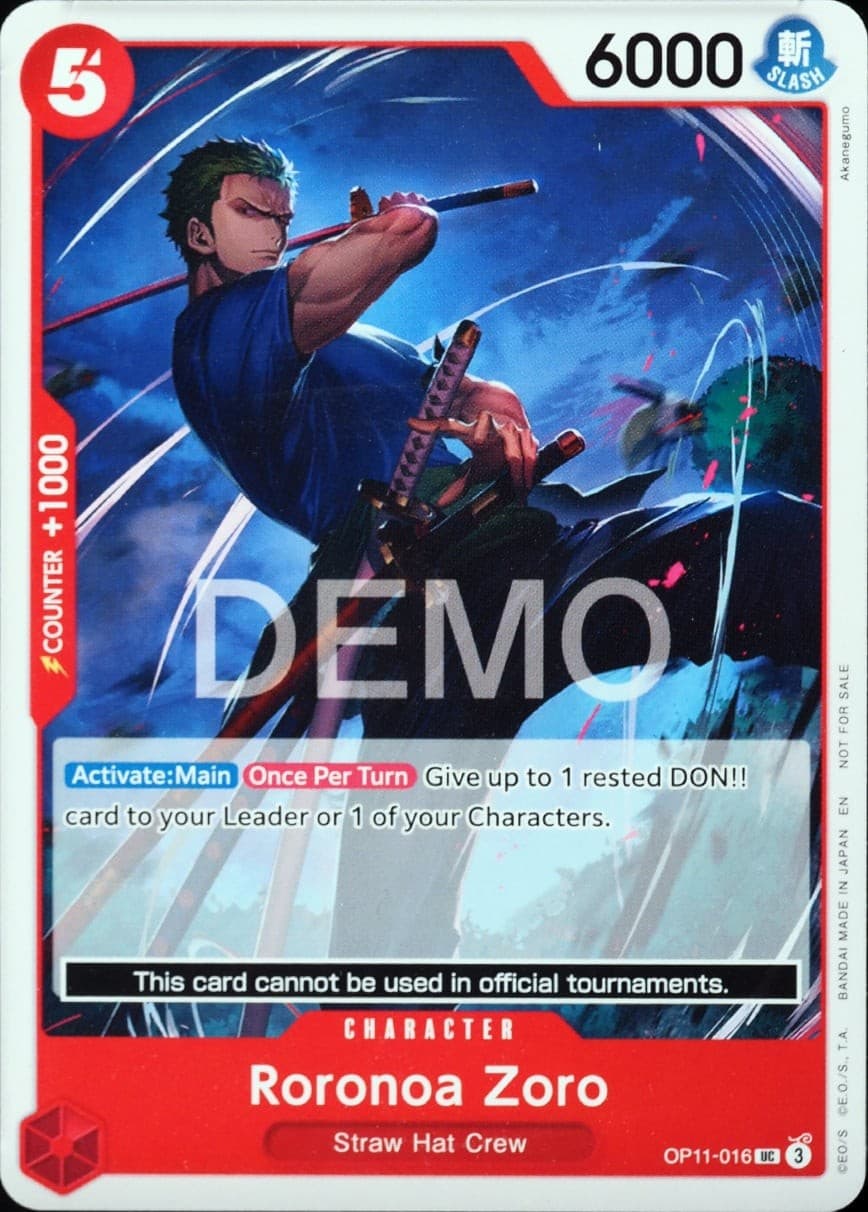 Roronoa Zoro (Demo Deck 2026 Stamp)