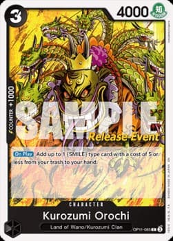 Kurozumi Orochi (Pre-Release Stamp)