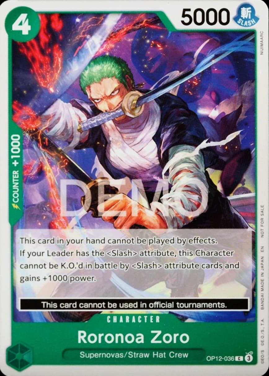 Roronoa Zoro (Demo Deck 2026 Stamp)