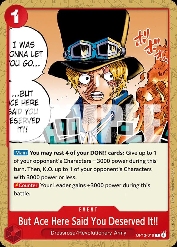 But Ace Here Said You Deserved It!!