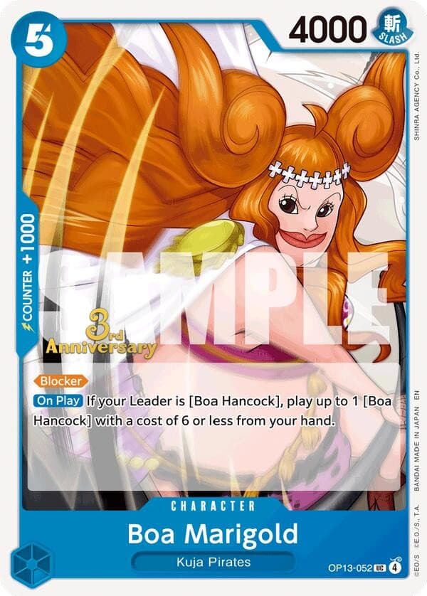 Boa Marigold (3rd Anniversary Stamp)