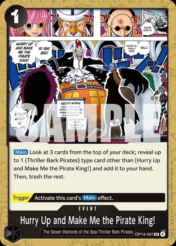 Hurry Up and Make Me the Pirate King!