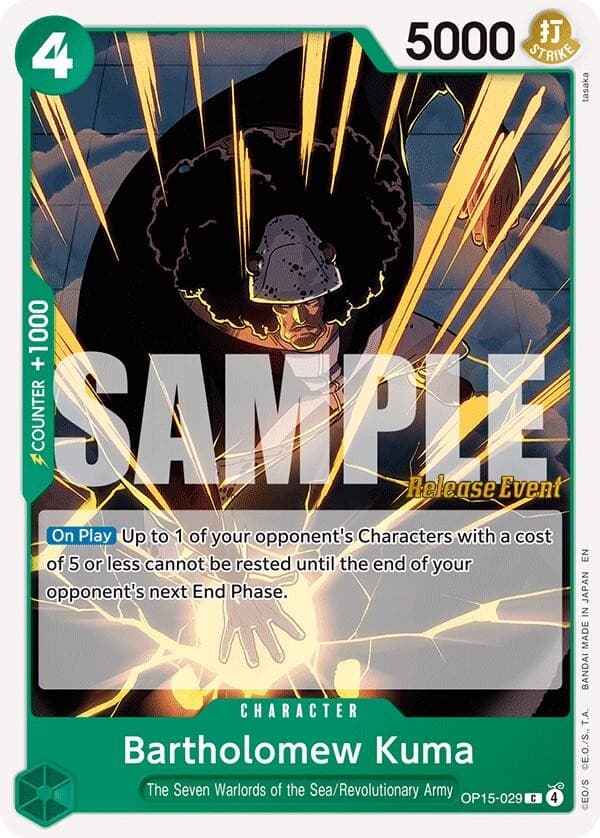 Bartholomew Kuma (Pre-Release Stamp)
