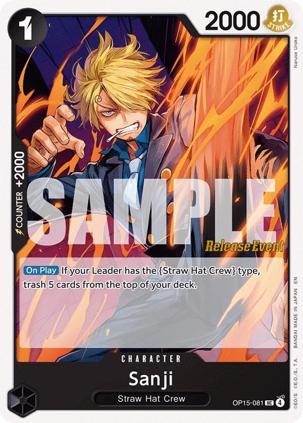 Sanji (Pre-Release Stamp)