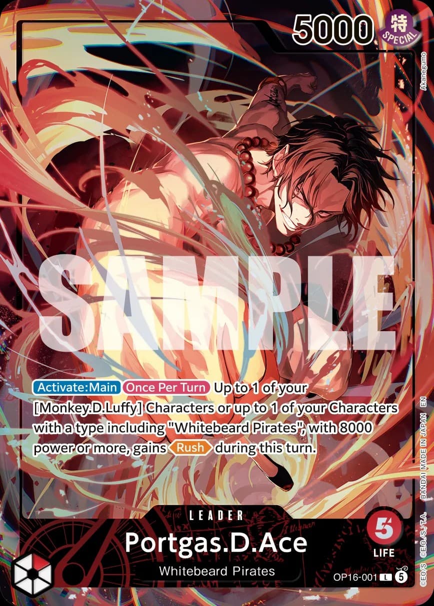 Portgas D. Ace (Official Playmat - Flame-Flame Fruit Coliseum)