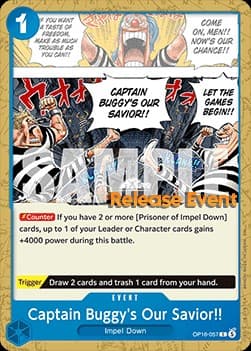 Captain Buggy's Our Savior!! (Pre-Release Stamp)