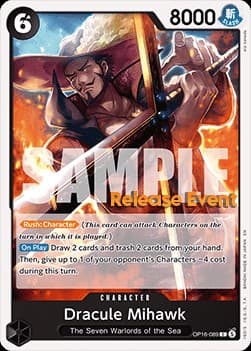 Dracule Mihawk (Pre-Release Stamp)
