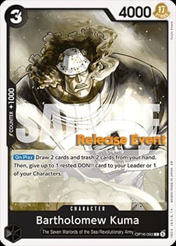 Bartholomew Kuma (Pre-Release Stamp)