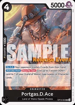 Portgas D. Ace (Pre-Release Stamp)