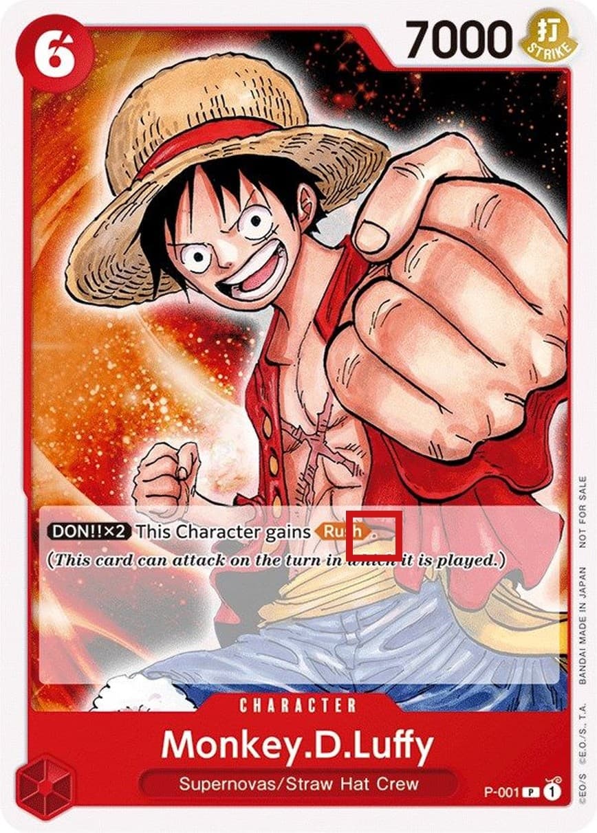 Monkey D. Luffy (Promotion Pack 2022 | "." after "[Rush]")
