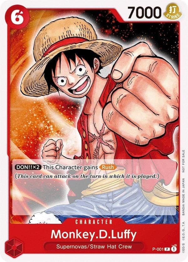 Monkey D. Luffy (Pre-Errata Card | Missing "." after "[Rush]" | Promotion Pack 2022)