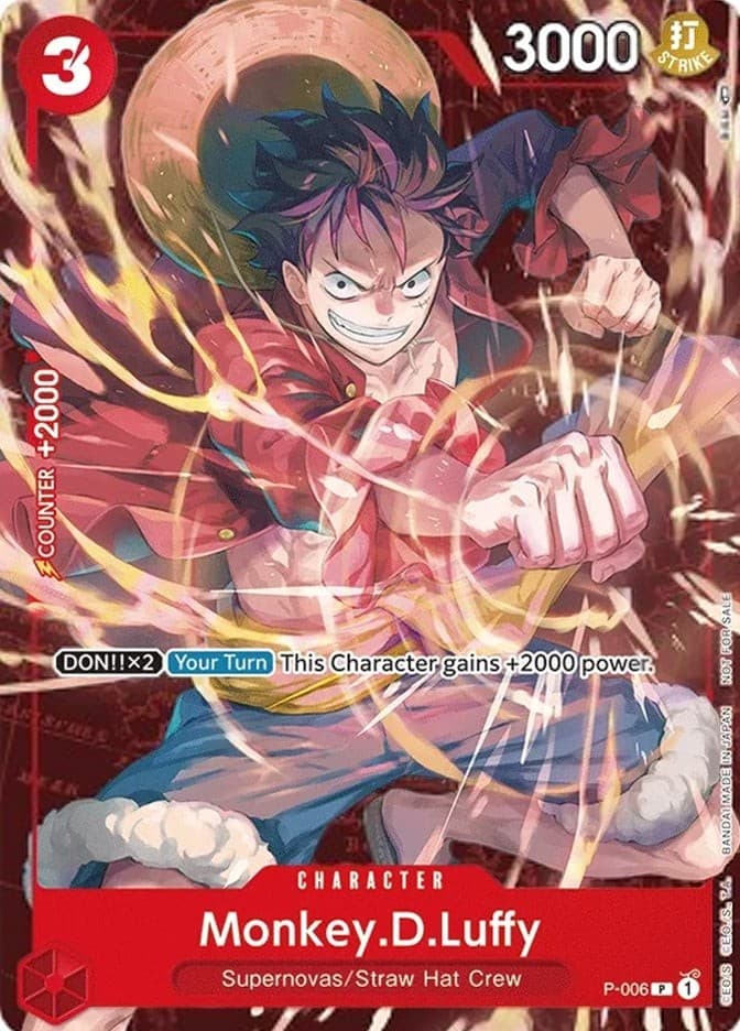 Monkey D. Luffy (Red Map Background)