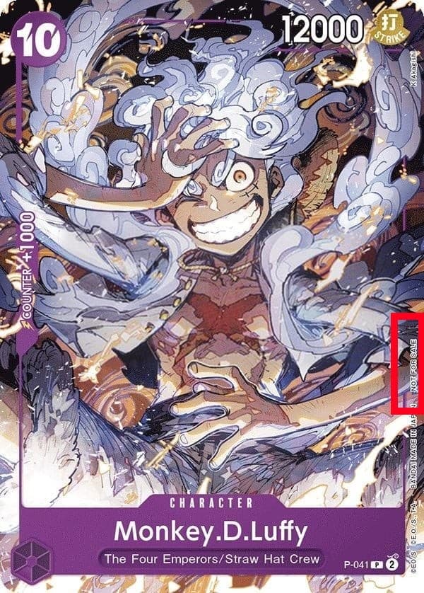 Monkey D. Luffy (Alternate Art | "Not For Sale" Promo)
