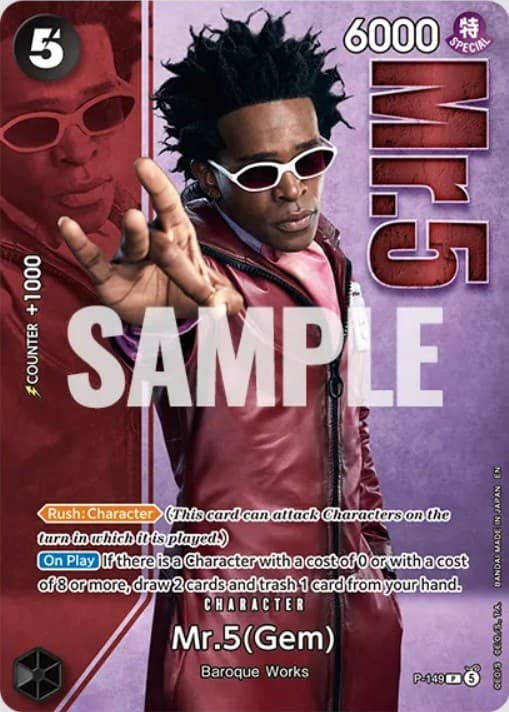Mr. 5 (Gem) (Premium Card Collection -Live Action Edition vol 2)