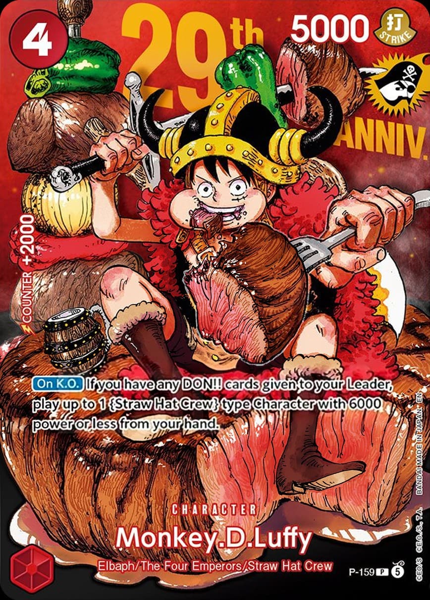 Monkey D. Luffy (Non-Foil| 29th Anniversary Edition)