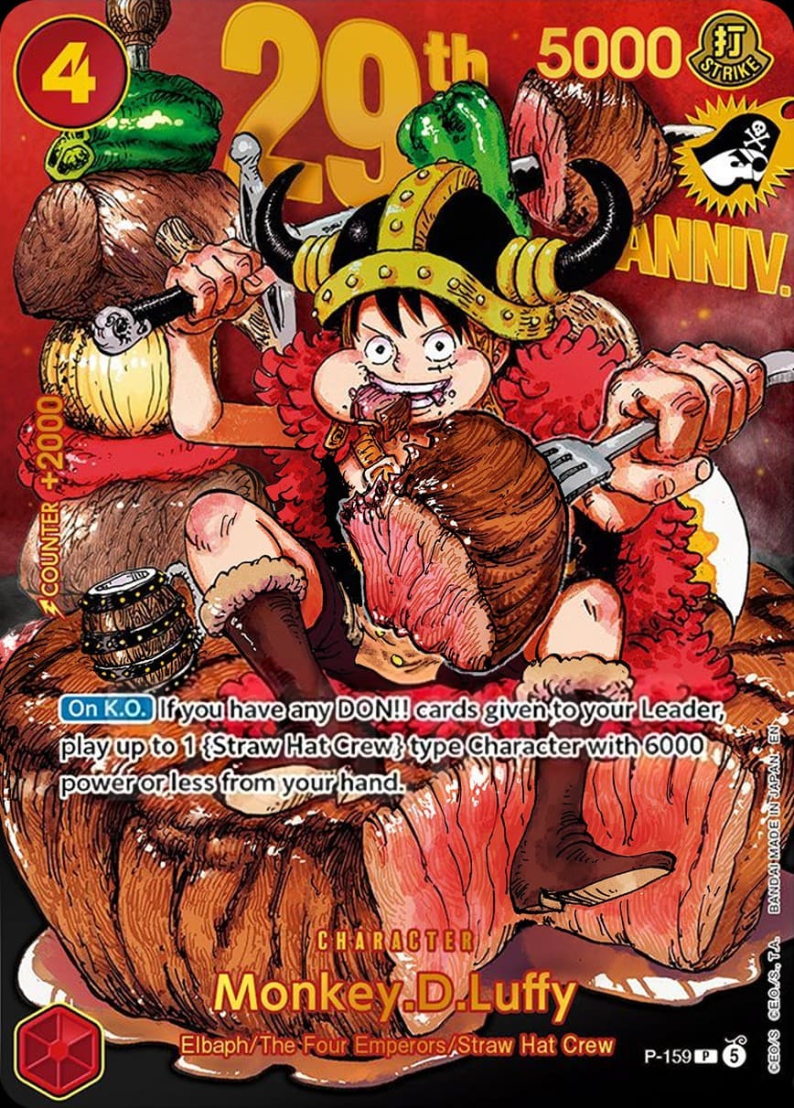 Monkey D. Luffy (Premium Holo-Foil | 29th Anniversary Edition)
