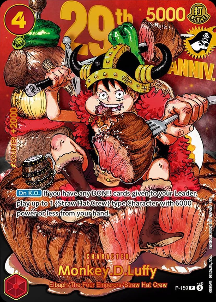 Monkey D. Luffy (Premium Holo-Foil | 29th Anniversary Edition)