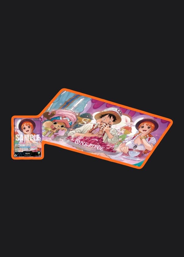 Official Playmat & Card Set "Whole Cake Island Arc" Bundle (Playmat + Nami Leader Card)