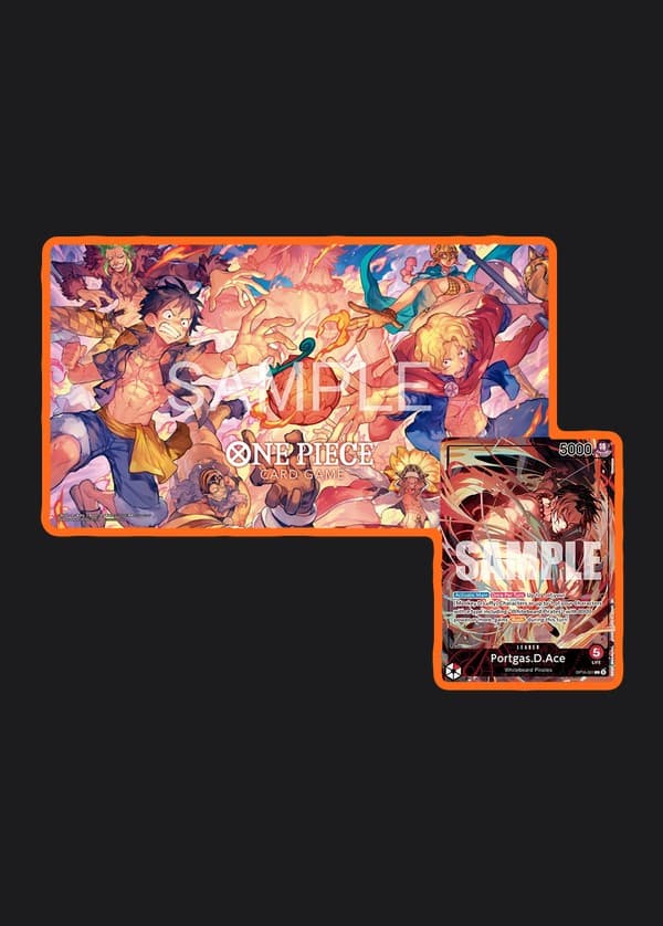Official Playmat - Flame-Flame Fruit Coliseum Edition Bundle (Playmat + Ace Leader Card)