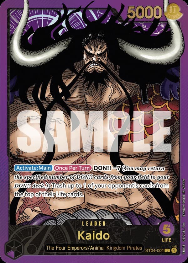 Kaido (Gold Text | Premium Card Collection -Leader Collection)
