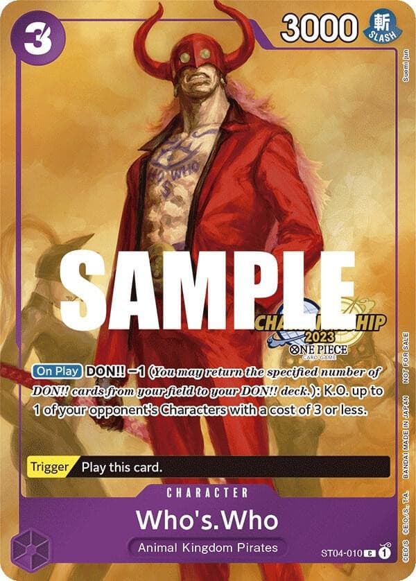 Who's-Who (Championship 2023 | Celebration Pack)