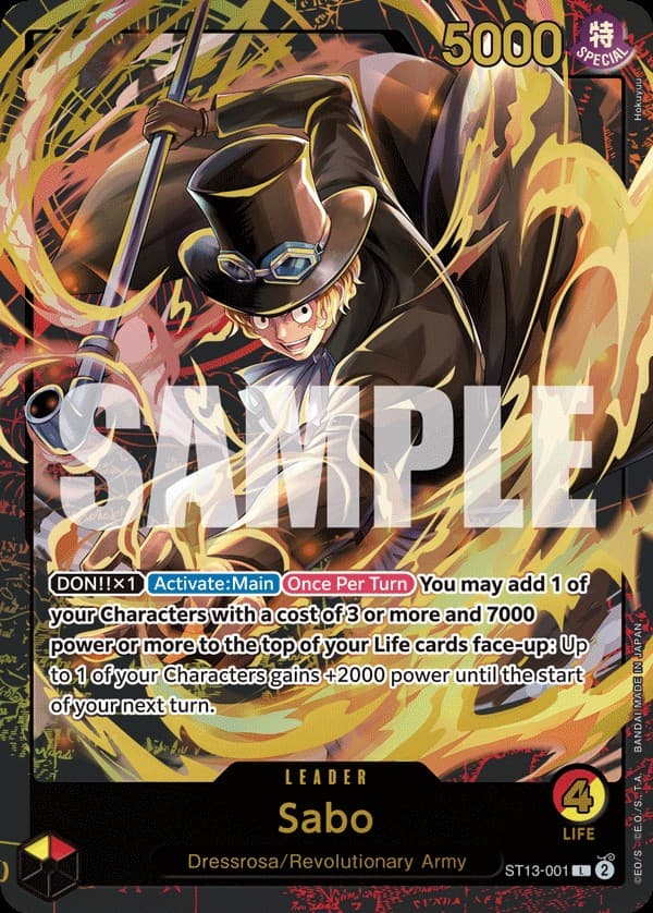 Sabo (Gold Text | Premium Card Collection -Leader Collection)